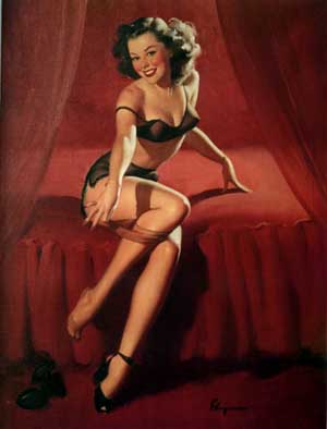 Elvgren, I'm Not Shy... I'm Just Retiring, 1950.jpg